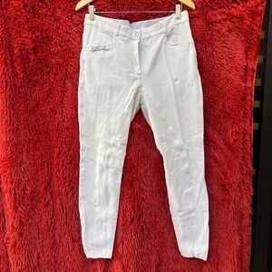 HR Farm white women's full seat riding breeches